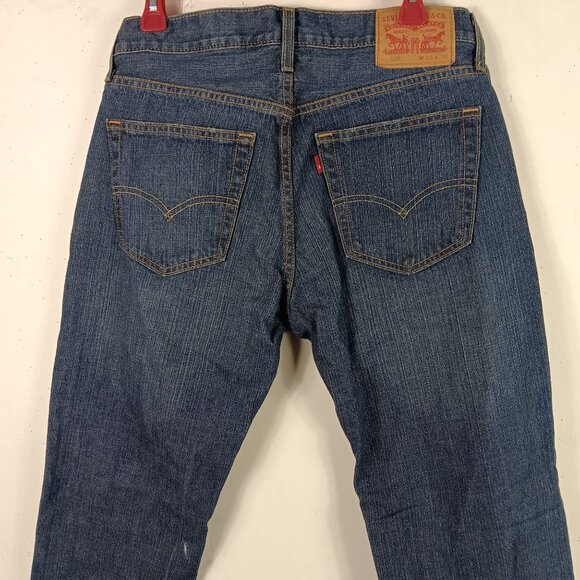 Levis 559 Mens Relaxed Straight Fit Jeans 34x31 Blue Denim - Picture 8 of 10